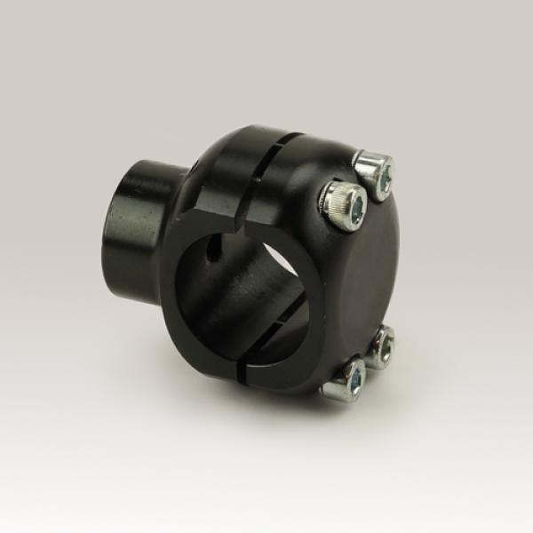 Rahmenklemme Universal, 32 mm, Alu,Schwarz,Eloxiert - Kopie